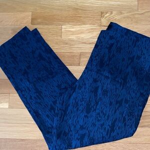 Dennis Basso Blue Patterned Pants